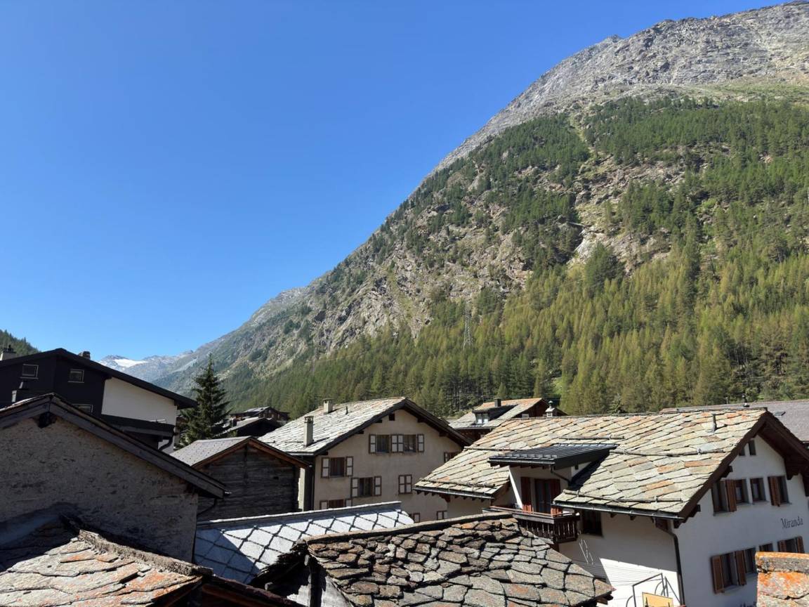 Le village de Saas-Almagell vu d'en haut